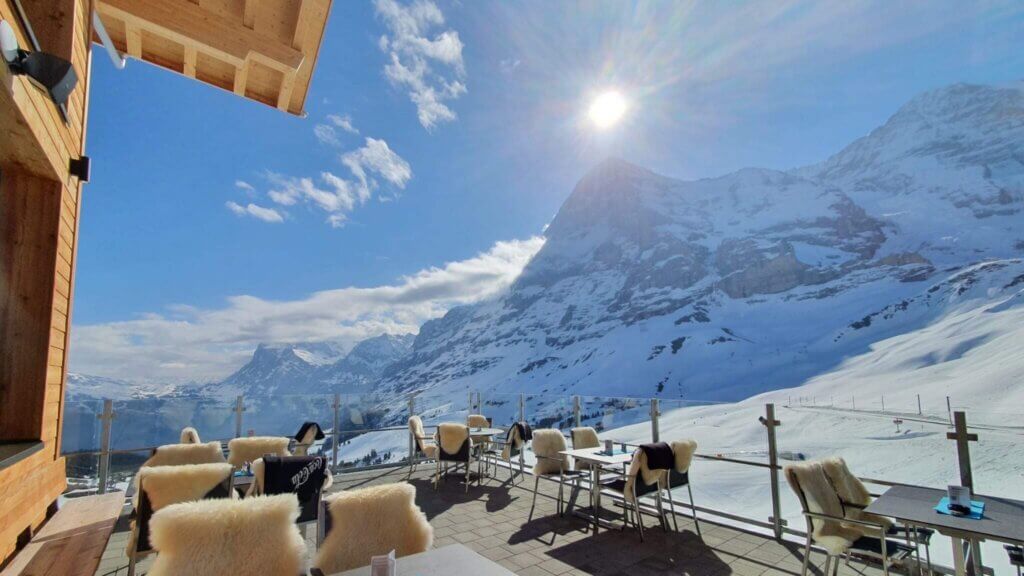 Terrasse im Winter